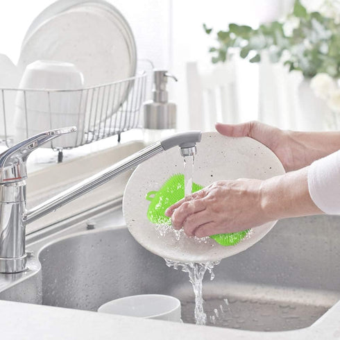 3PCS OstWony Silicone Dish Sponges, Super Food-Grade Silicone Sponges, Multi-Purpose and Efficient Sponge Kitchen Gadgets, Especial Delicate Kitch...