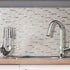 DICOFUN Marble Look Peel and Stick Backsplash Wall Tile, Light Brown PVC Kitchen Backsplash Peel and Stick...
