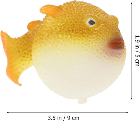 POPETPOP Luminous Puffer Fish Tank Aquarium Decoration, Fluorescent Simulation Puffer Cool Fish Tank, Fish Tank Decoration, Fake Fish Aquarium Orn...