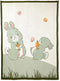 Organic Cotton Knitted Baby Blanket for Crib/Cot, Ultra Soft & Warm, Thick but Very Light, for Baby (40x32 in) - Rabbit...