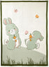 Organic Cotton Knitted Baby Blanket for Crib/Cot, Ultra Soft & Warm, Thick but Very Light, for Baby (40x32 in) - Rabbit...