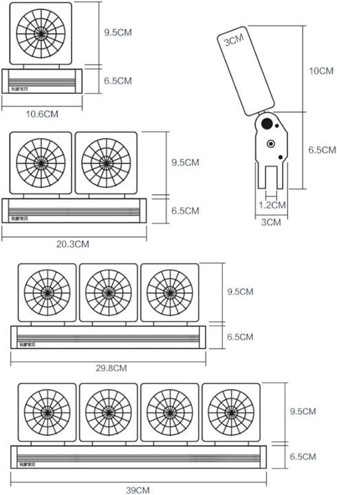 LONDAFISH Aquarium Chillers Aquarium Fan Fish Tank Cooling Fan System for Salt Fresh Water(1 Fan)...