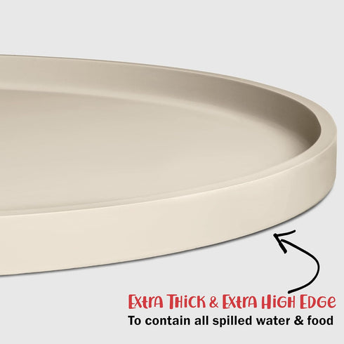 DogBuddy Dog Food Mat - Waterproof Dog Bowl Mat, Silicone Dog Mat for Food and Water, Pet Food Mat with Edges, Nonslip Dog Feeding Mat, Dog Food M...