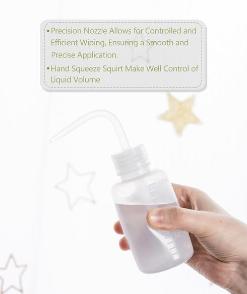 Melphoe Tattoo Wash Bottle 2Pcs 150ml Water Squirt Bottle Succulent Watering, Safety Rinse Bottle Watering Tools, Tattoo Supplies, Irrigation Sque...
