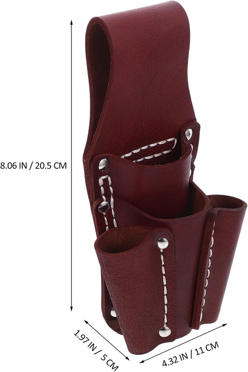 Tool Storage Bag Repairing Tool Bag Cowhide Storage Pouch Waist Pouch Portable Waist Bag...