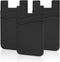 SHANSHUI Phone Wallet, 3 Pack Credit Card Holder for Black of Phone Wallet Stick On 2 Slots Pocket for Almost Smartphones...