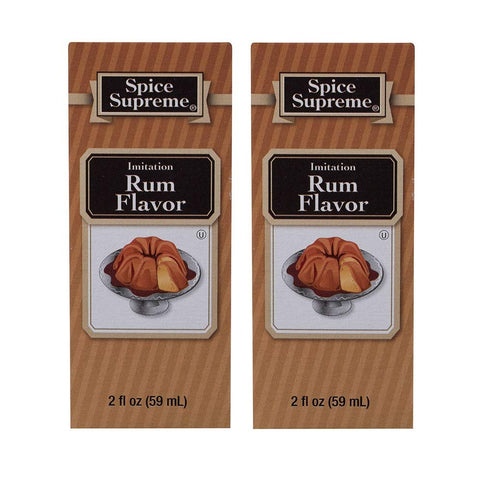 Spice Supreme Imitation Rum Flavor 2oz (Pack of 2)...