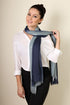 Women's Serenity Ocean Elegant Blue Ombre Effect Scarf, Super Soft, Lightweight...