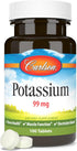 Carlson - Potassium, 99 mg, Promotes Nerve Health & Muscle Function, 100 tablets...