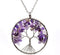 7 Chakra Tree of Life Wire Wrapped Link Chain Pendant Necklace Reiki Natural Stone Crystal Gemstone Beads Necklace for Women Men Yoga Meditation J...