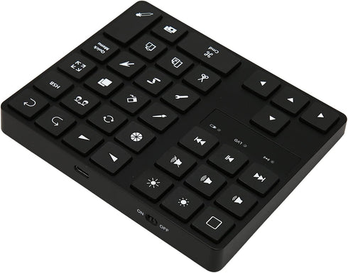 Goshyda Keyboard for Procreate, Rechargeable Shortcut Drawing Keyboard, Only for iOS, One Handed Ergonomic 35 Keys Keyboard...