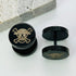 YCL&TXL Black Screw Stud Earrings Men Women Round Skull Pattern Anime Ear Stud For Men Earrings Stainless Steel Earrings...