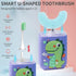 RZM Kids Automatic Sonic Toothbrush- 2 Ergonomic U-Shaped Toothbrush and 1 Regular Brush Head, Six Modes for 360° Sensitive Oral Tooth Cleaning (P...