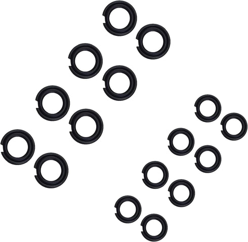 (8+8 Sets 1/2” & 3/8" Impact Retaining Ring Clip Friction Ring Hog Ring with O-Ring for Milwaukee Electric Pneumatic Type Impact Wrench...