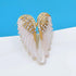 Angel Wing Lapel Brooch Pin for Women Girls Men Cubic Zirconia Crystal Enamel Fairy Elf Wings Pins Clip Shawl Dress Coat Suit Scarves Backpacks Br...
