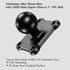 BRCOVAN 2 PCS, 1'' Ball Mount Base with Aluminum Alloy 4-Hole AMPS Square Plate & 1'' TPU Ball Adapter Compatible with RAM Mounts B Size 1 Inch Ba...