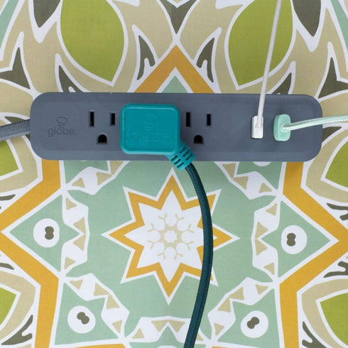 Globe Electric - 78257 Designer Series Power Strip, Rose 3 Outlet...