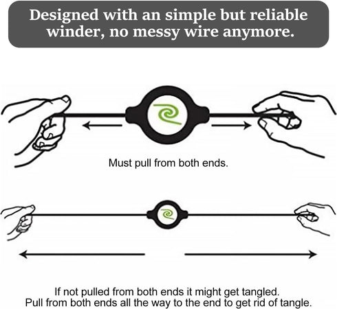 ULTECHNOVO Wired Earbuds, MP3 Double Pull Telescopic Headphones 3.5mm Earphones in-Ear Headphones Earplugs for MP3 (White)...