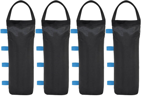 112 LBS 4-Pack Canopy Weights Sideband Sand Bags for Canopy Outdoor Advertising Tent Sunshade Fixed Windproof Pop up Canopy Tent (Blue Fixing Stra...