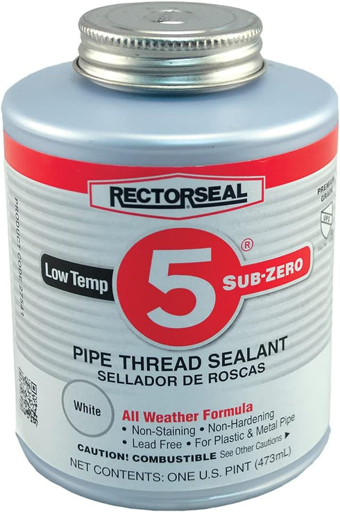 Rectorseal 27541 Pint Brush Top No.5 Sub-Zero Pipe Thread Sealant...