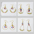 XKCWXY 415Pcs Earring Making Kit with Beading Hoop Earring Finding Component Accessories,Earring Hooks,Jump Rings,Earring Backs,American Flag Char...