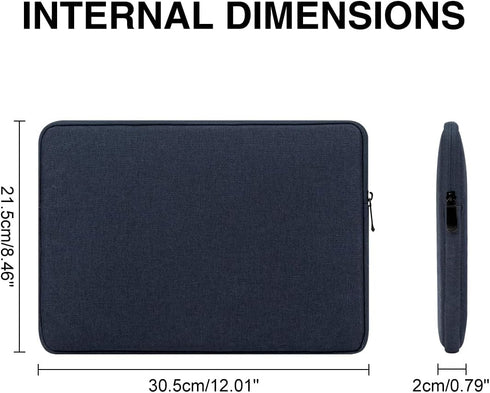 11 Inch Laptop Sleeve Case for 11-Inch Macbook Air 11-11.6 Inch Laptop Computer Chromebook, Slim Waterproof Polyester Carrying Case Padded Bag wit...