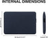 11 Inch Laptop Sleeve Case for 11-Inch Macbook Air 11-11.6 Inch Laptop Computer Chromebook, Slim Waterproof Polyester Carrying Case Padded Bag wit...