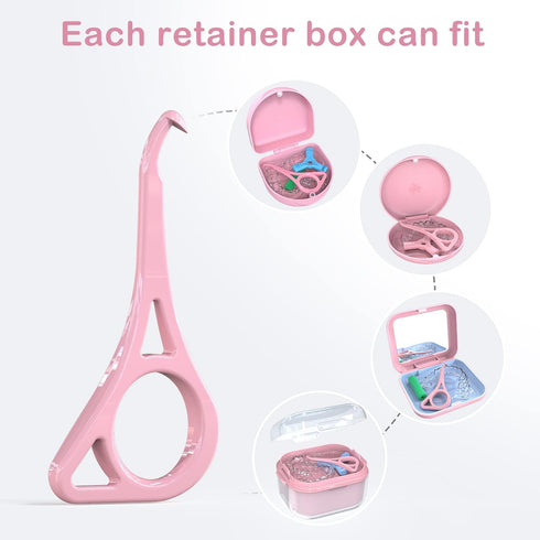 Aligner Removal Tool, 5 Retainer Remover Tool, Invisible Braces Removal Tools, Suitable for Removing Braces, Trays, Retainers, Dentures and Aligne...