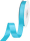 VATIN Double Face Copen Blue Satin Ribbon 5/8" Continuous 25 Yards,Blue Polyester Fabric Ribbon use for Bows Bouquet, Gift Wrapping, Floral Arrang...
