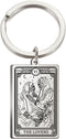 TEAMER Skeleton Tarot Cards Keychains Stainless Steel Amulet Marigold Tarot Card Major Arcana Keyring for Keys Cars Bags...