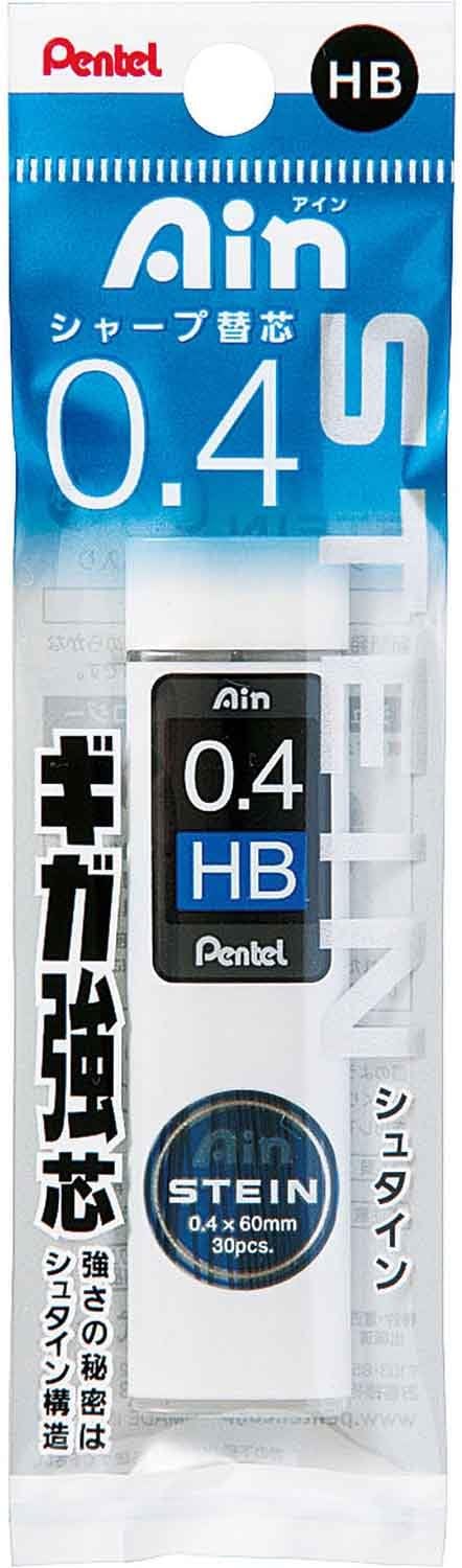 Pentel Mechanical Pencil Lead, Ain Lead, Stein, 0.4mm, HB XC274-HB, 5 Pack...