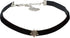 Traditional Velvet Choker Rhinestone Edelweiss mini, Ladies costume jewelry, bavarian necklace close-fitting, elastic narrow choker for Dirndl, Le...