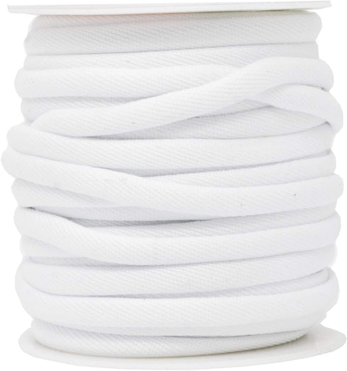 Mandala Crafts White Polyester Cotton Welting Cord for Upholstery Welt Cord Piping Rope Filler Sewing - 20 YDs ¼ Inch Cotton Piping Cord Welt Cord...