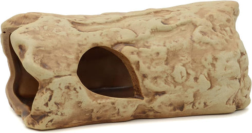 ALEGI Aquarium Decorations Log Betta Fish Tank Accessories Ceramic Cave, Betta Fish Toys Decor Hideout for Shrimp Cichlid Hiding Breeding...