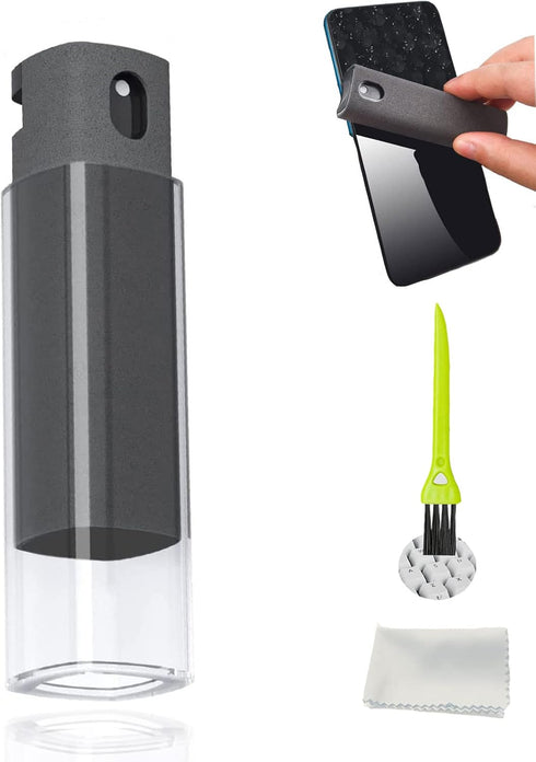 3 in 1Fingerprint Proof Screen Cleaner Tool, Touchscreen Electronic Screen Cleaner, All in One Cleaning Kit with Microfiber and Soft Fiber Flannel...