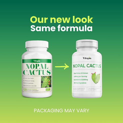 Nopal Cactus Extract 20,000mg for Antioxidant, Skin, Metabolism, Wellness, Heart Health Support - 120 Veggie Capsules - Non-GMO, Gluten-Free, Vega...