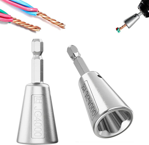 Wire Twister Tool for Drill,2024 Upgrades Wire Nut Twister?Wire Twisting Stripping Tools for Drill Profession Electricians Tool,Wire Connector Dri...