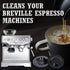 2 packs 54mm Coffee Backflush Cleaning Disc Compatible with Breville Espresso Machines BES870XL, BES810BSS, BES840XL -100% silicone material...