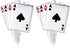 HONEY BEAR 4A Poker Playing Cards Good Luck Cufflinks for Men Shirts Steel Wedding Business Gift Silver...