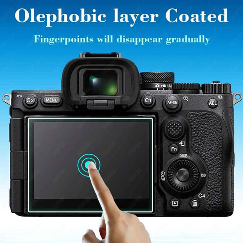 Screen Protector for Sony Alpha A7R V 7R V A7RV Camera & Hot Shoe Cover, 0.3mm 9H Hardness Tempered Glass Cover Anti-Scrach Anti-Fingerprint Anti-...