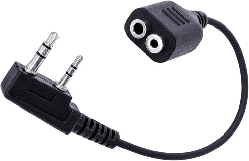 Arrowmax ACDM1-K2 M1 to K1 Adapter Cable Connector Compatible with BaoFeng BTECH UV-5R UV-5RA UV-5RE UV-5R3 BF-F8HP UV-82HP Kenwood 2-PIN Radios N...