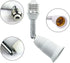 2-Pack, E26/E27 Socket Extender, 4.5-Inch, Vertical 90° Horizontal 360° Adjustable, 100V - 250V, Max 150W, Medium Screw Base Lamp Converter Socket...