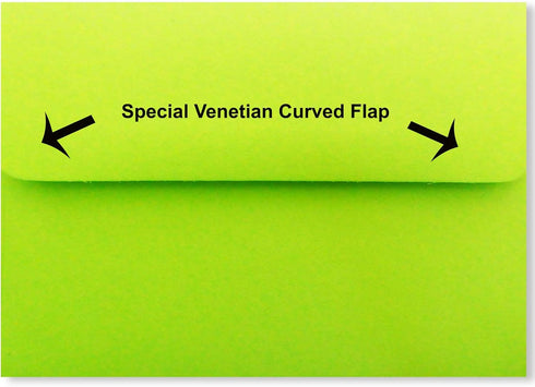 Lime Green 100 Boxed A2 (4-3/8 x 5-3/4) Envelopes for 4-1/8 X 5-1/2 Enclosures Invitations Announcements Showers from The Envelope Gallery...