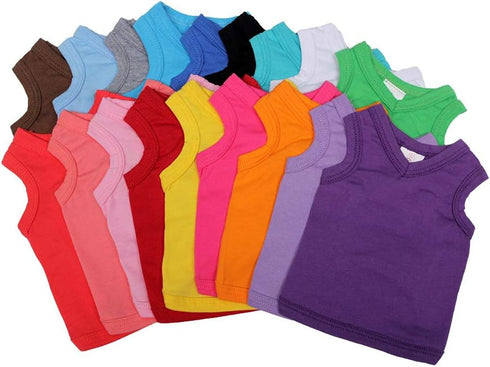 2018 Pet Clothes Dog Clothing Blank T-shirt Tanks Top Vests for Small Middle Large Size Dogs 100% Cotton Dog Summer Vest Classic (M, Yellow)...