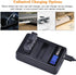 2-Pack AZ16-1 Replacement Battery and LCD Dual USB Charger for XiaoYi YI 4K,YI 4K+ and YI Lite Sport Cameras...