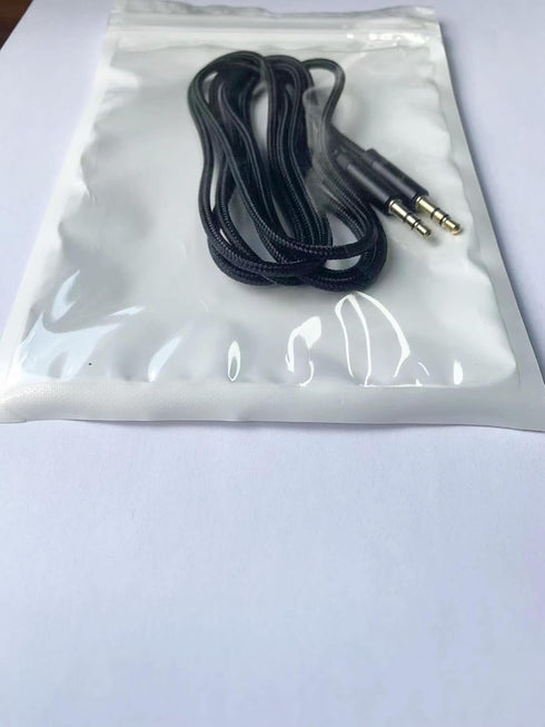 3.5mm Aux Audio Cable 5ft, Nylon Braided Auxiliary Cord, Stereo Audio Jack Adapter Cable for Headphone, Car Audio, Laptop, Smartphone, Home Stereo...