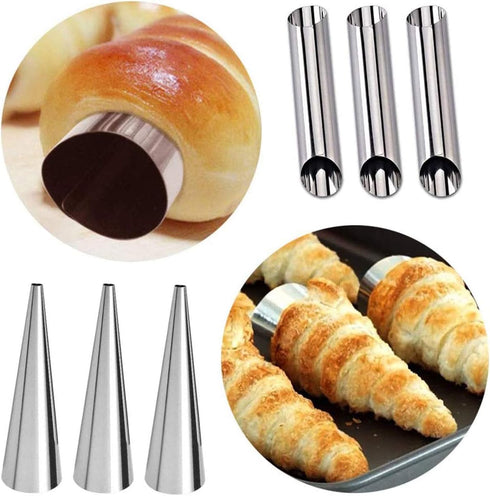 Stainless Steel Cream Horn Molds - 21 Pcs Cannoli Form Tubes & Conical Mold...