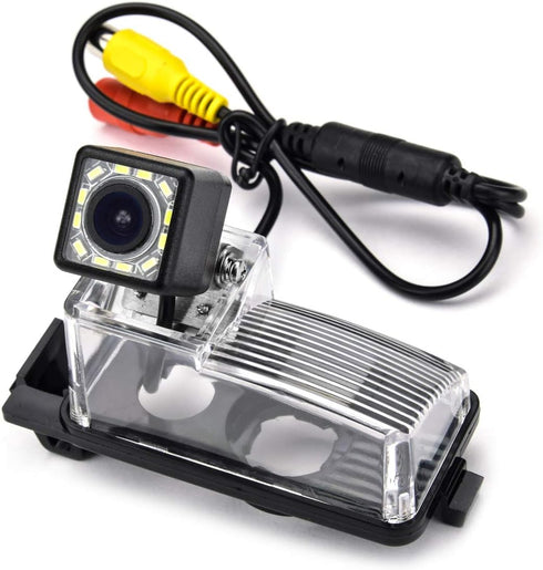 12 LED Adjustable Angle Car Rear View Camera for Nissan Tiida/Versa Hatchback/Grand Livina/Pulsar/Fairlady Z & Vehicle Camera Waterproof Reversing...