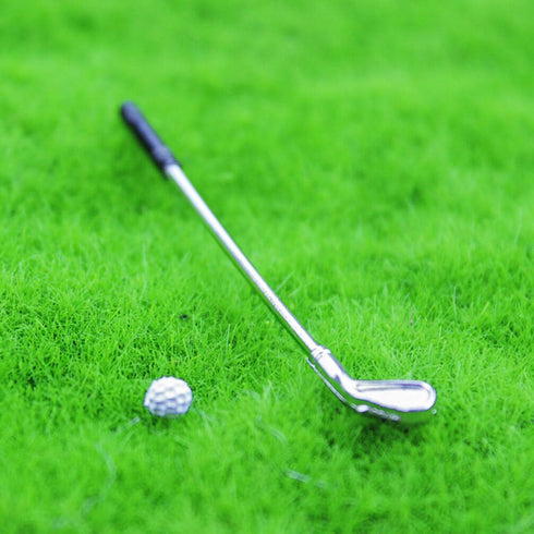 jojofuny 1 Set of Dollhouse Golfing Club, Miniature Golf Club Balls Set, Miniature Golf Clubs, Mini Golf Club Model Toys, for 1:12 Scale Dollhouse...