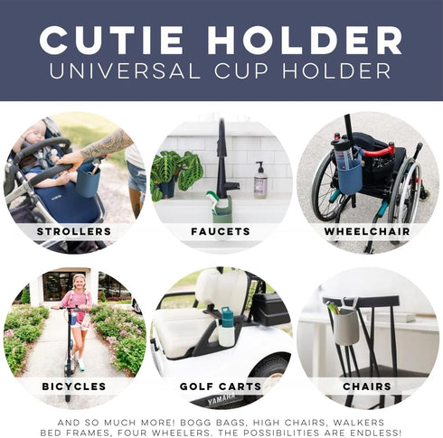 Ryan & Rose Cutie Holder Universal Stroller Cup Holder (Captain)...